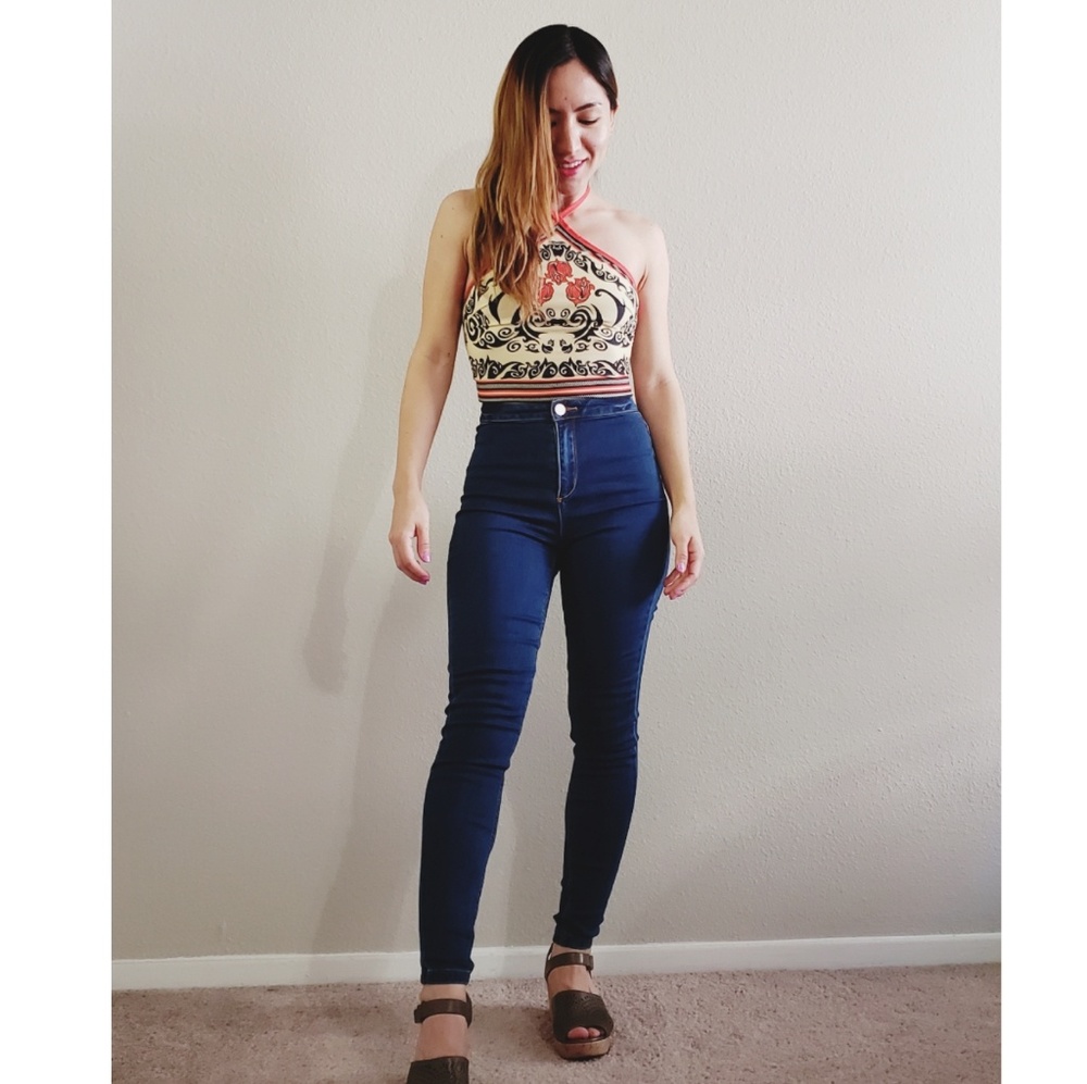 High waist jeans